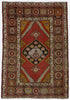 Vintage Turkish Oushak Rug - 3'5" x 5'