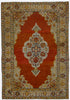 Antique Persian Oushak Rug - 4'2" x 6'2"