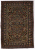 Antique Persian Dorokhsh Rug - 3'7" x 5'2"