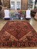 Vintage Persian Heriz Rug - 7'9" x 11'