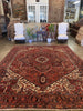 Vintage Persian Heriz Rug - 9'9" x 12'4"
