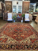 Antique Persian Heriz Rug - 9'7" x 11'7"