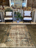 Vintage Persian Mahal Rug - 4'2" x 5'7"