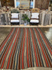 Vintage Persian Kilim Rug - 6'7" x 9'2"