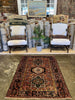 Vintage Persian Karajeh Rug - 3'6" x 4'7"
