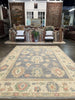 Turkish Oushak Rug - 8'10" x 12'3"