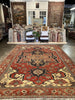 Antique Persian Serapi Rug - 9'10" x 13'