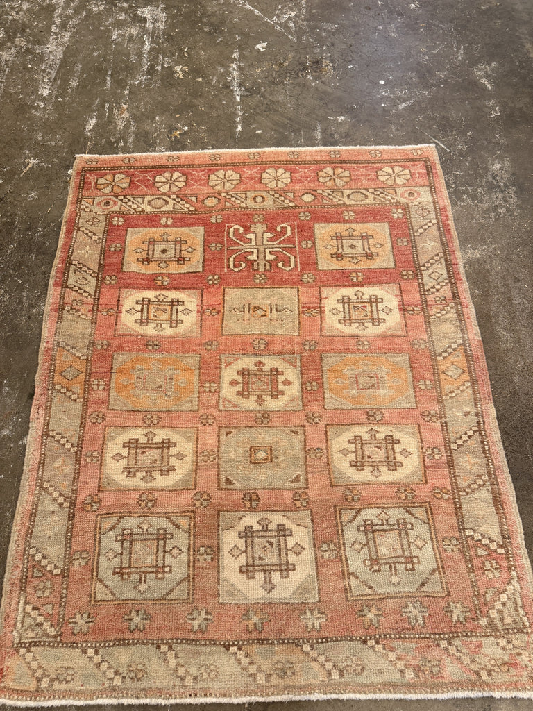 Vintage Turkish Anatolian Rug - 3'6