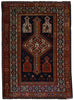 Antique Persian Bakhtiari Rug - 3'8" x 5'4"