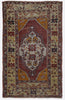 Vintage Turkish Anatolian Rug - 3'1" x 4'11"