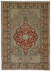 Vintage Turkish Nebati Rug - 4'4" x 6'2"