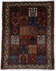 Vintage Persian Bakhtiari Rug - 5'1" x 6'7"