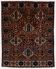 Vintage Persian Bakhtiari Rug - 5'2" x 6'8"