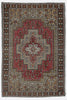 Vintage Turkish Burunguz Rug - 4'3" x 6'6"