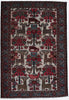 Vintage Persian Saveh Rug - 4'6" x 6'4"