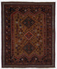 Antique Persian Afshar Rug - 5'1" x 6'2"