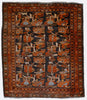 Vintage Persian Meshkin Rug - 4'6" x 5'3"