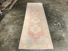 Vintage Turkish Oushak Rug - 3'2" x 10'