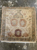 Vintage Turkish Oushak Rug - 1'3" x 1'3"