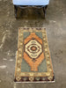 Vintage Turkish Oushak Rug - 1'7" x 3'