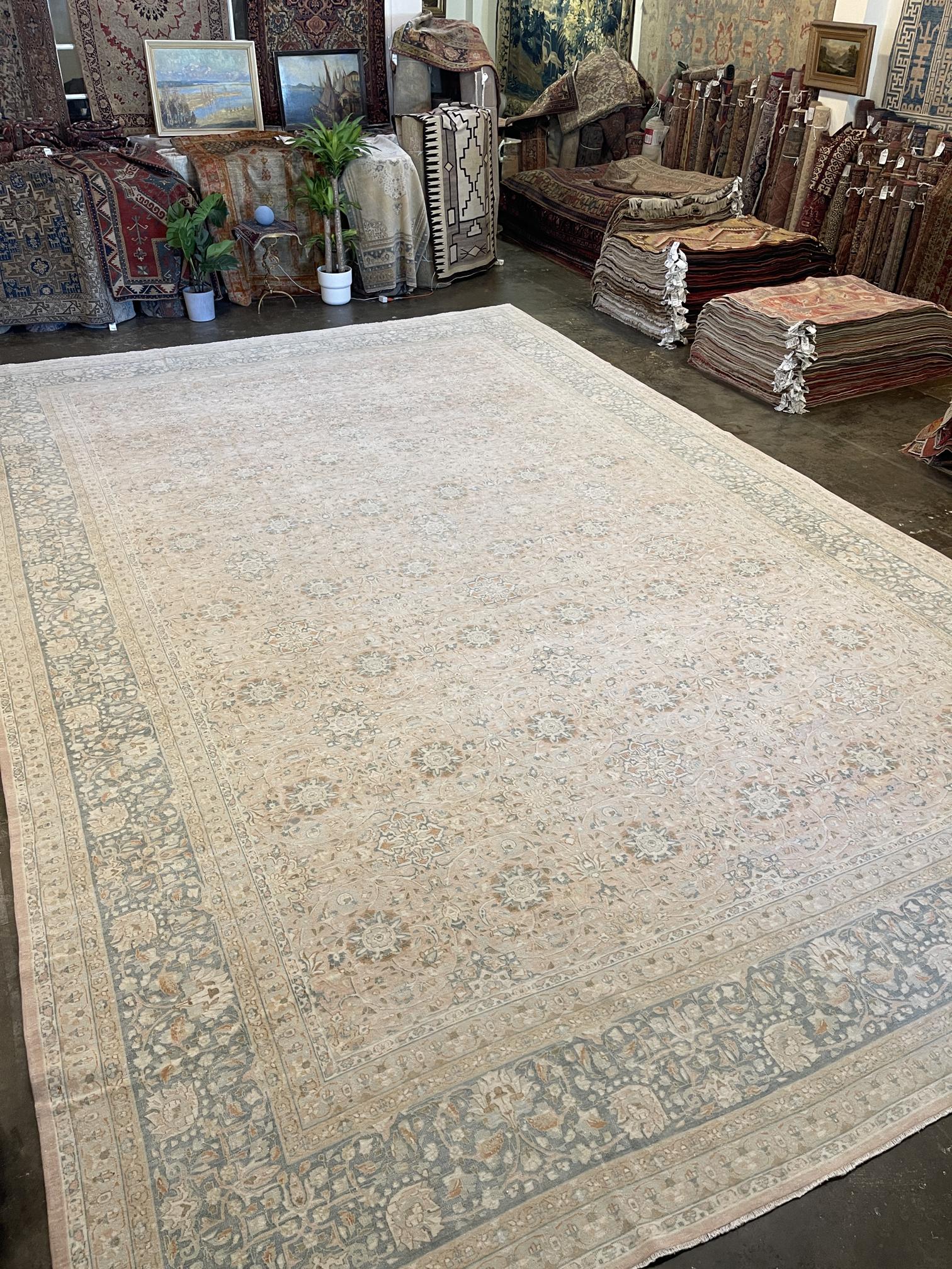 Antique Persian Kirman Rug - 13'9