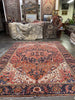 Vintage Persian Heriz Rug - 9'4" x 12'1"